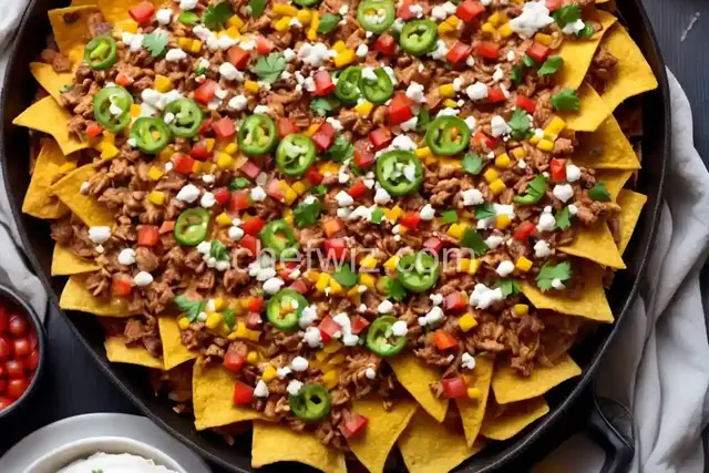 Leftover Turkey Thanksgiving Nachos
