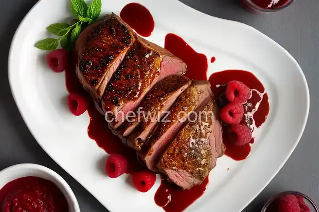 Leg of Lamb with Raspberry Sauce