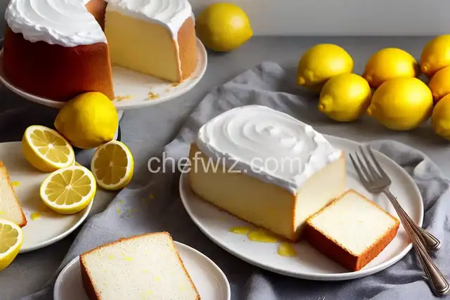 Lemon Angel Food Cake