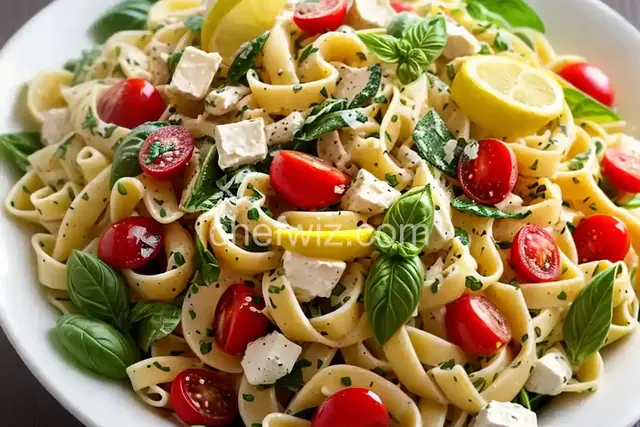 Lemon Basil Pasta Salad