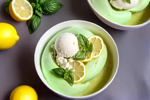 Lemon Basil Sorbetto