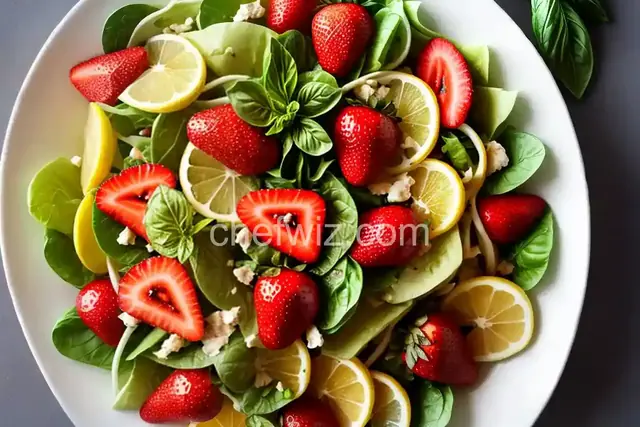 Lemon-Basil Strawberry Salad