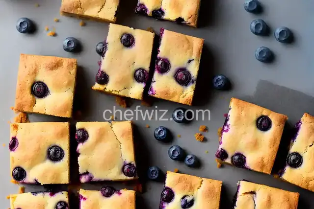 Lemon-Blueberry Blondies
