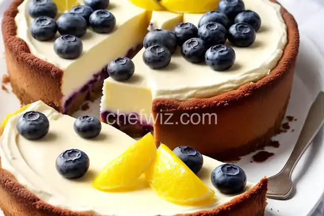 Lemon-Blueberry Cheesecake