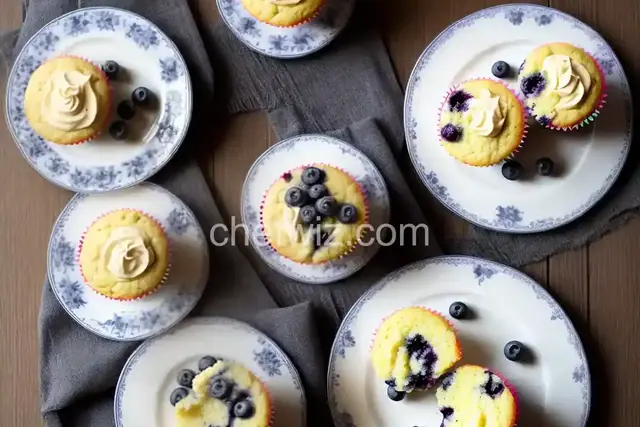 Lemon-Blueberry Cupcakes with Cake Mix