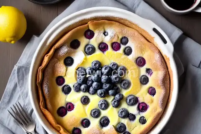 Lemon-Blueberry Dutch Baby