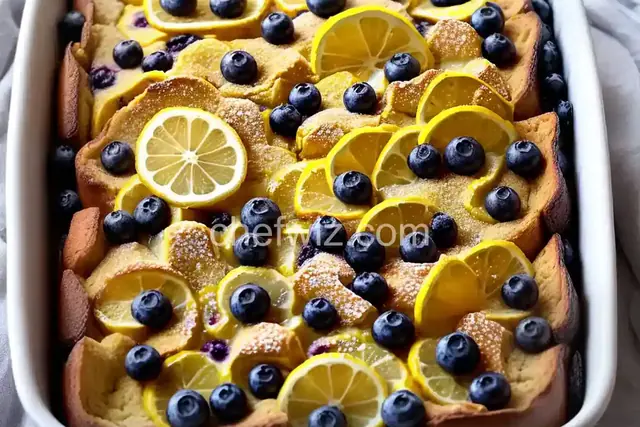Lemon Blueberry French Toast Bake