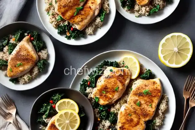 Lemon Chicken and Rice With Kale Recipe