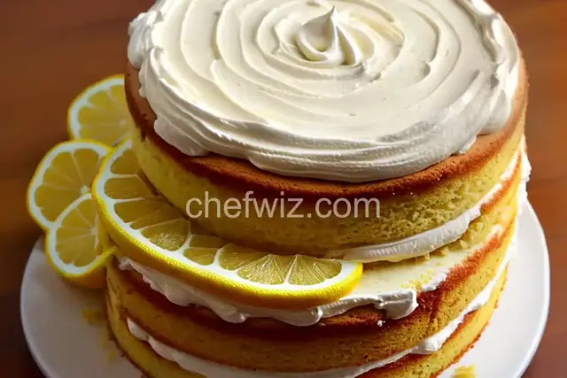 Lemon Cooler Cream Cake