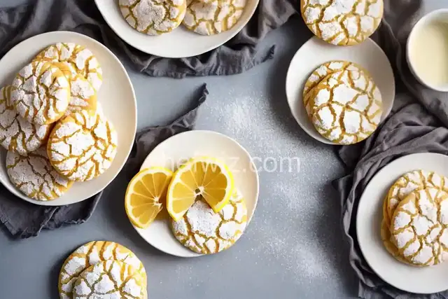 Lemon Crinkle Cookies
