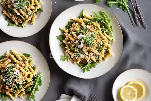 Lemon Fusilli with Arugula