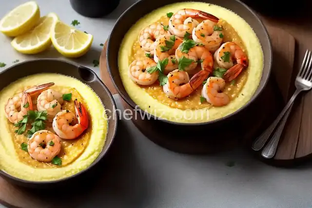 Lemon-Garlic Shrimp and Grits
