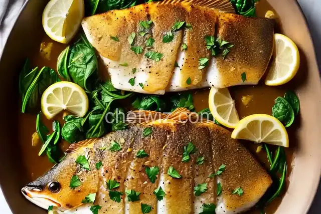 Lemon-Garlic Tilapia with Spinach