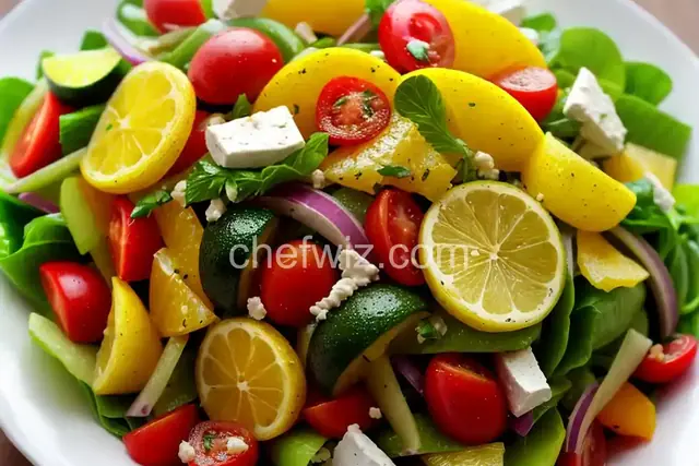 Lemon Lime Vegetable Salad