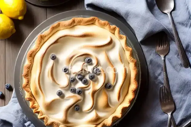 Lemon Meringue Blueberry Pie
