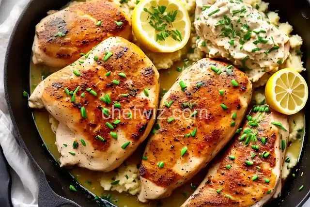 Lemon-Mustard Chicken with Chive Mashed Potatoes