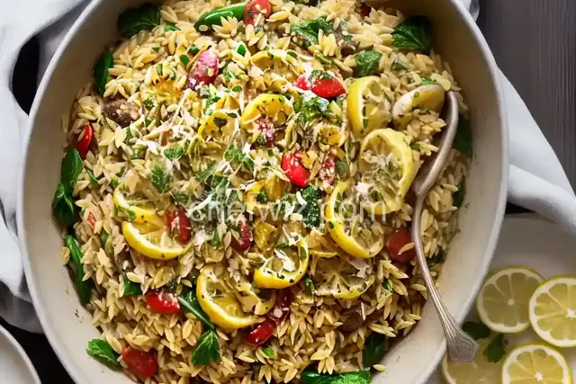 Lemon Orzo Primavera