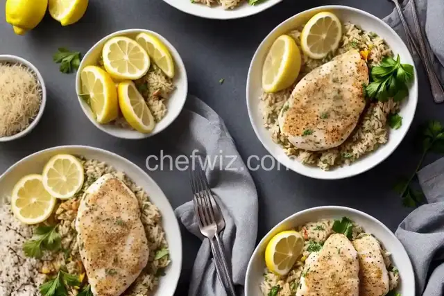 Lemon-Parmesan Chicken and Rice Bowl