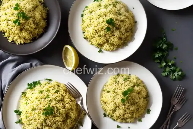 Lemon Parsley Rice