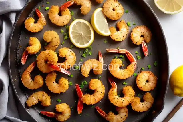 Lemon Pepper Fried Shrimp