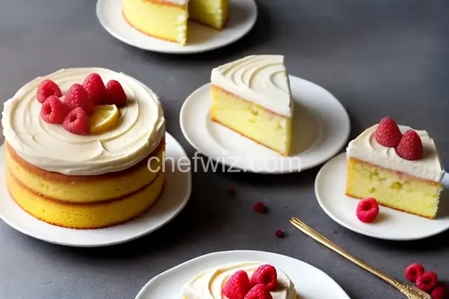 Lemon Raspberry Cake with Lemon Cream Cheese Frosting