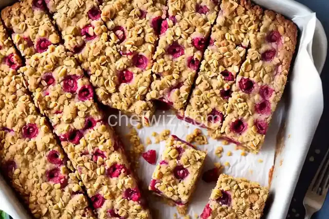 Lemon-Raspberry Oatmeal Crumb Bars
