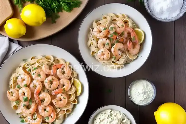 Lemon Shrimp Alfredo