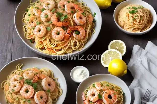 Lemon Spaghetti with Shrimp