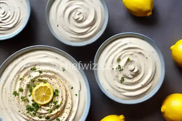 Lemon Tahini Yogurt Sauce