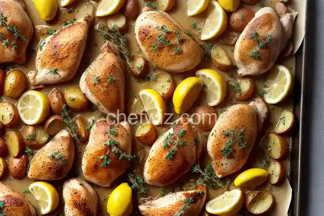 Lemon-Thyme Sheet Pan Chicken and Potatoes