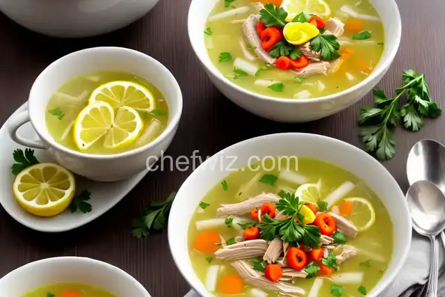 Lemon Turkey Soup