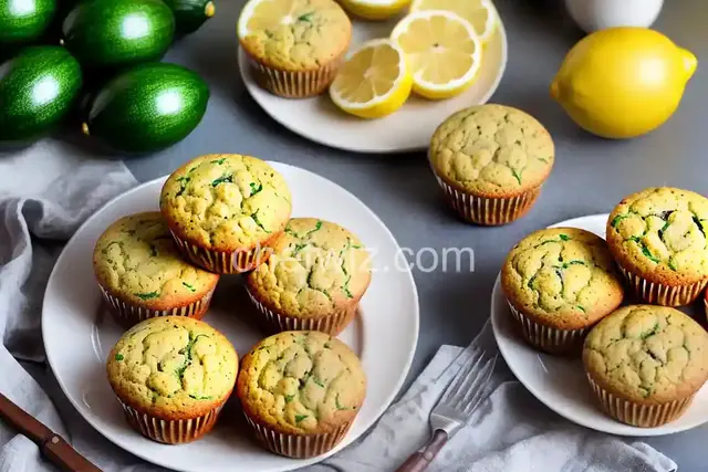 Lemon Zucchini Muffins