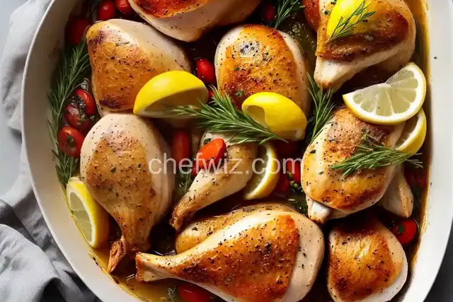 Lemon and Garlic Roast Chicken
