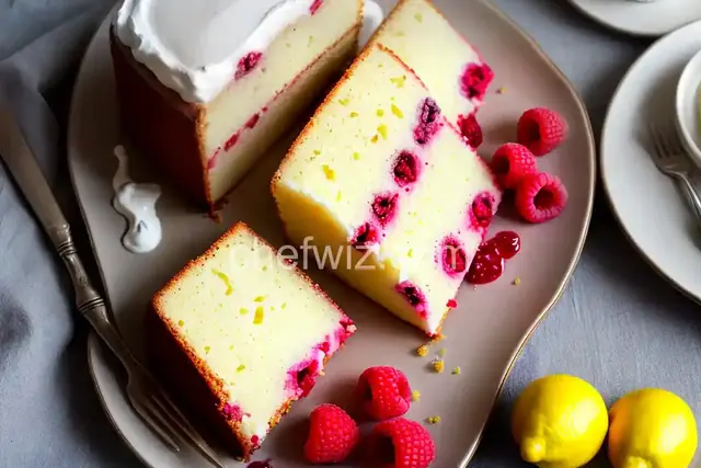 Lemon and Raspberry Cream Cake