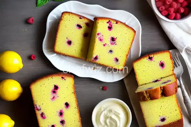 Lemon and Raspberry Pound Cake