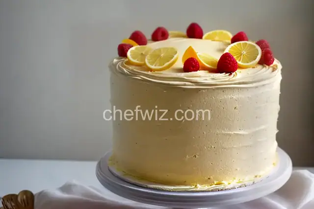 Lemon and Raspberry Wedding Cake with Vanilla Buttercream