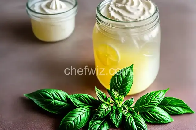 Lemonade Jelly with Basil