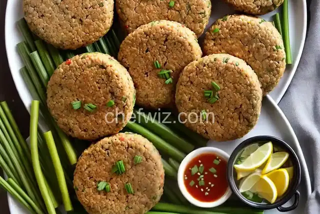 Lemongrass Pork Patties With Vietnamese Dipping Sauce