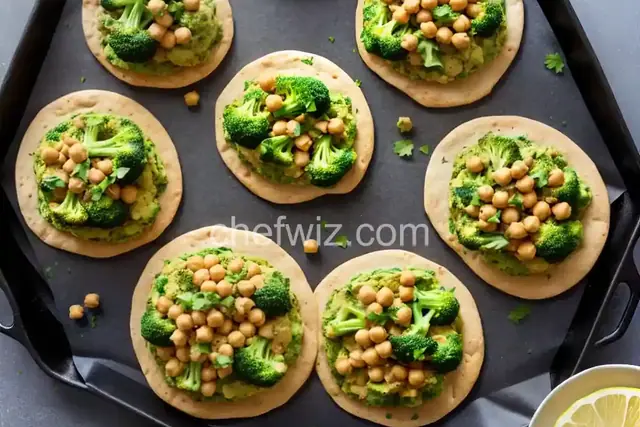 Lemony Broccoli, Chickpea & Avocado Pita Sandwiches