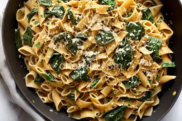 Lemony Collard Greens Pasta