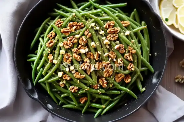 Lemony Green Beans with Walnuts and Thyme