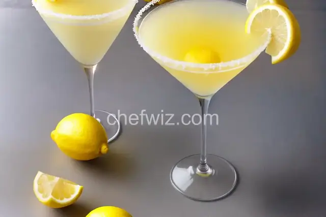 Lemony Lemon Drop Martini
