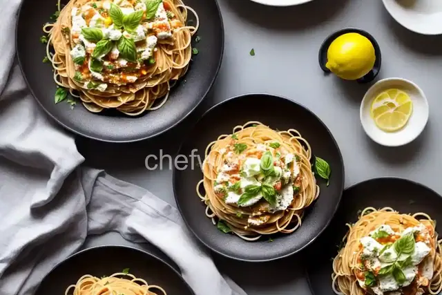 Lemony Ricotta Spaghetti
