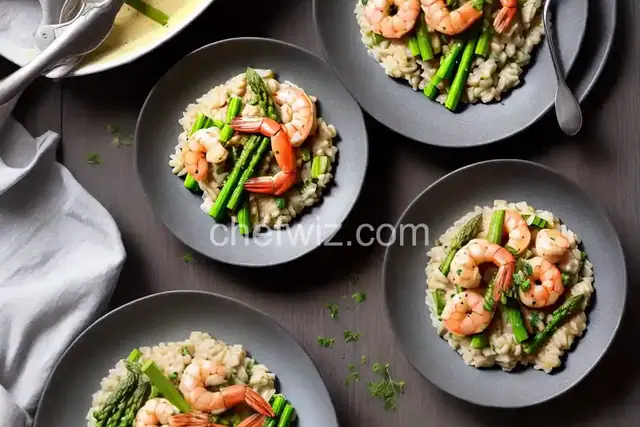 Lemony Risotto With Asparagus and Shrimp