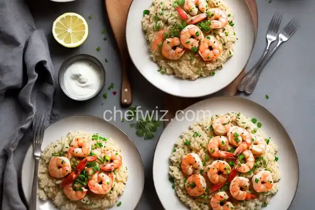 Lemony Shrimp and Risotto