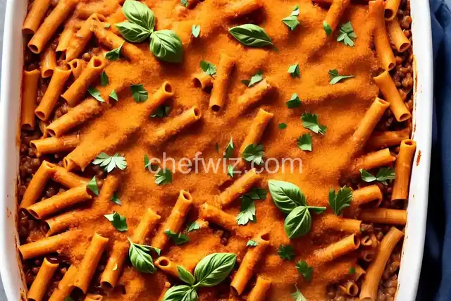 Lentil Baked Ziti