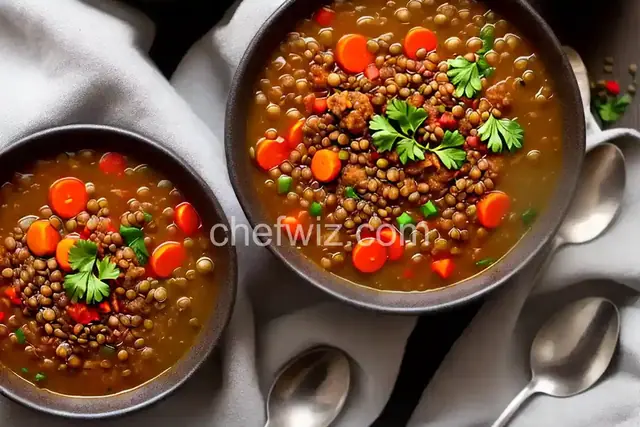 Lentil Sausage Soup
