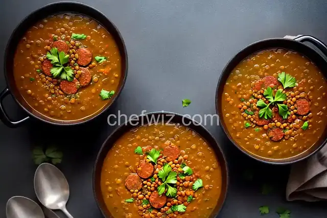 Lentil Soup with Spicy Italian Sausage