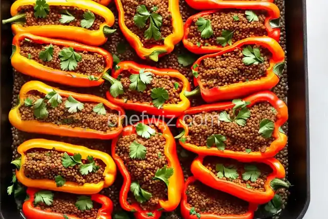 Lentil Stuffed Peppers