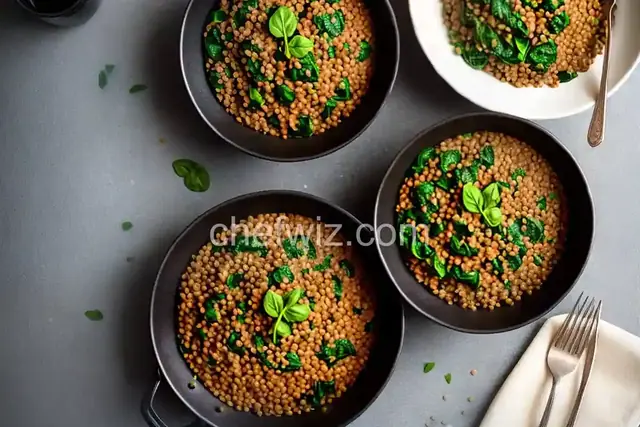 Lentils And Spinach